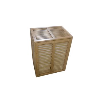 Laundry basket sorter bamboo