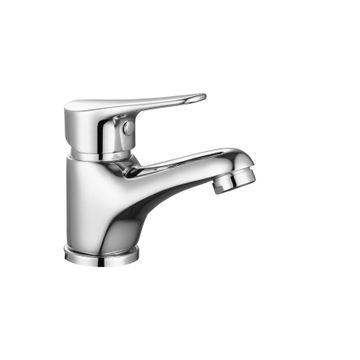 Quartz basin mixer short body chrome
