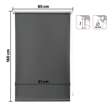 Roller blind black out jupiter paris 85/81x220cm inspire
