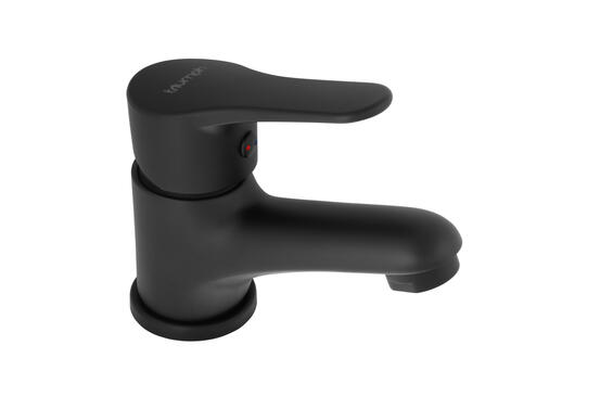 Quartz black basin mixer short body