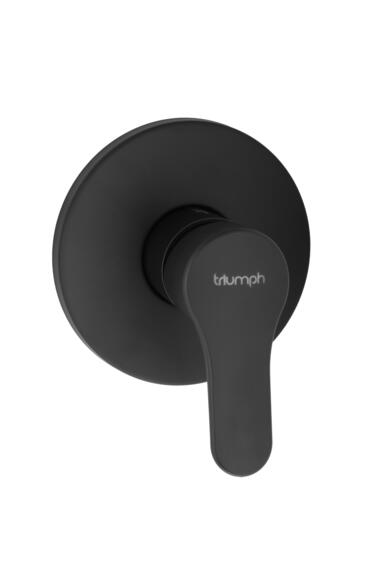 Quartz concealed shower mix black