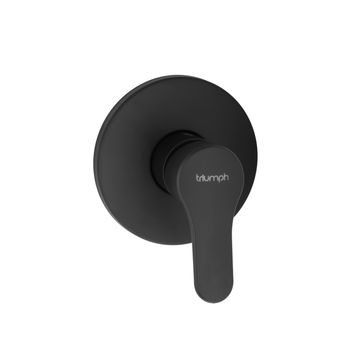 Quartz concealed shower mix black