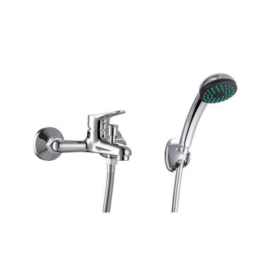 Quartz bath mixer including handshower chrome
