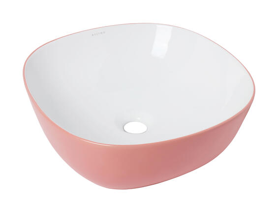 Bijiou Square Freestanding Basin Evoque Blush Pink | LEROY MERLIN South ...