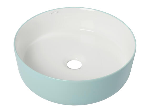 Bijiou Round Freestanding Basin Senseulle Juniper Green | LEROY MERLIN ...