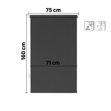 Roller blind filtering shiva paris 75/71x160cm inspire