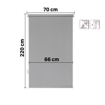 Inspire roller blind filtering shiva granit 70/66x220cm