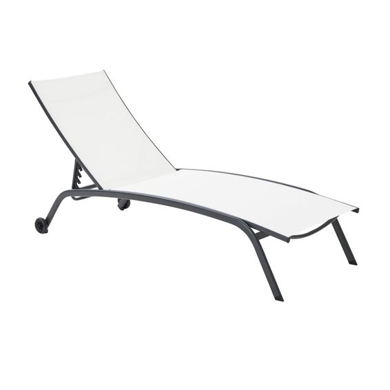 1P SUNBED RIVERA 4WAY WHITE