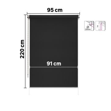 Inspire roller blind filter apollo paris 95/91x220cm