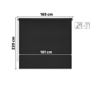 Roller blind filtering apollo paris 165/161x220cm inspire