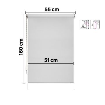 Roller blind filtering apollo granit 55/51x160cm inspire