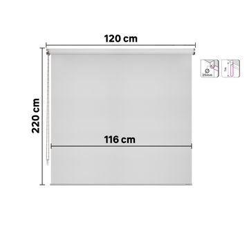 Inspire roller blind filter apollo granit 120/116x220cm