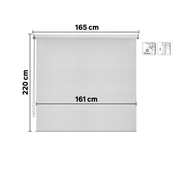 Roller blind filtering apollo granit 165/161x220cm inspire