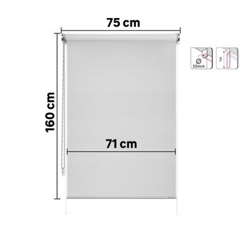 Roller blind filtering apollo granit 75/71x160cm inspire
