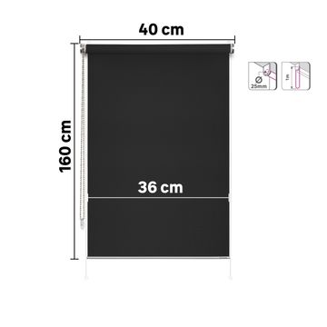 Roller blind filtering apollo paris 40/36x160cm inspire