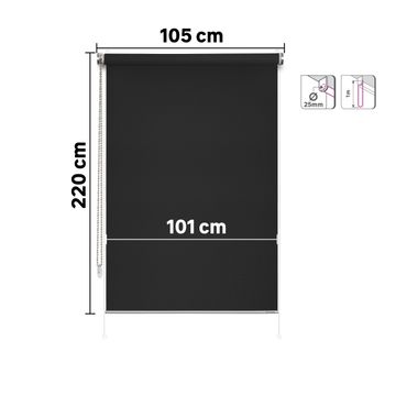 Inspire roller blind filtering apollo paris 105/101x220cm