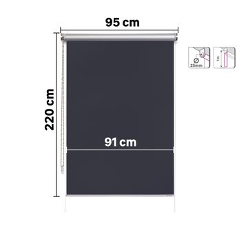 Inspire roller blind blackout venus balsa 95/91x220cm