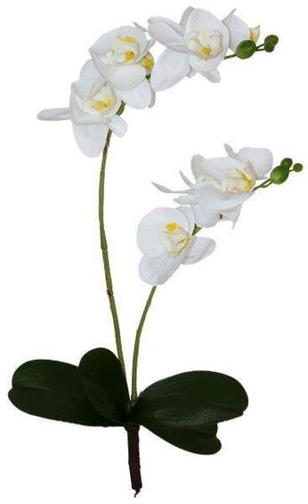 White real touch orchid spray 48cm