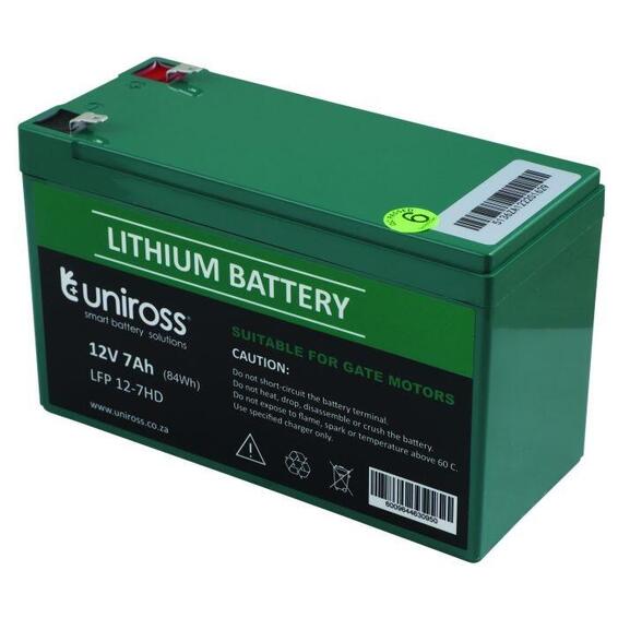 Unicross Lithium Lifepo4  Battery 12v 7.0AH  - 12V-7-LIP-UHD