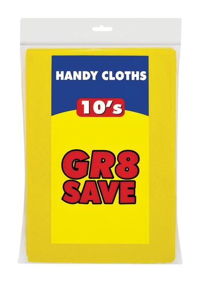 GR8 SAVE HANDY CLOTHS 10 PACK