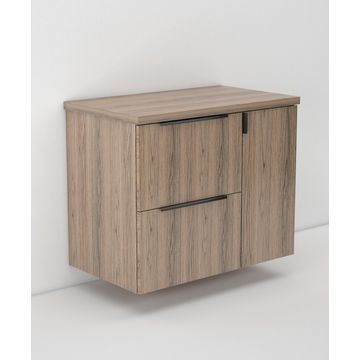 Wall hung bathroom cabinet including counter top algeria w81cmxd46cmxh51