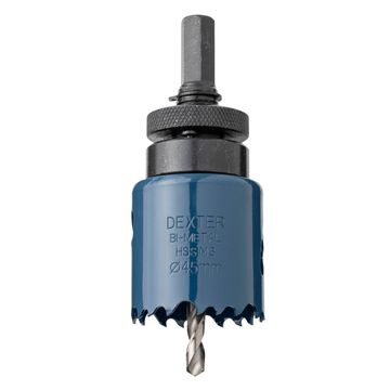 DEXTER - BI-METAL HOLE SAW 45MM WITH ARB