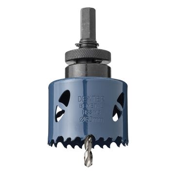 DEXTER - BI-METAL HOLE SAW 60MM WITH ARB