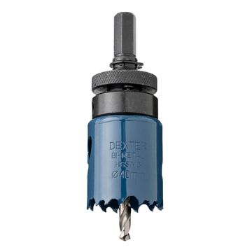 DEXTER - BI-METAL HOLE SAW 40MM WITH ARB