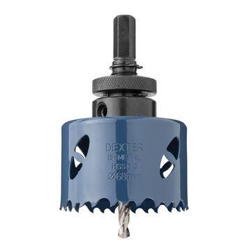 DEXTER - BI-METAL HOLE SAW 68MM WITH ARB
