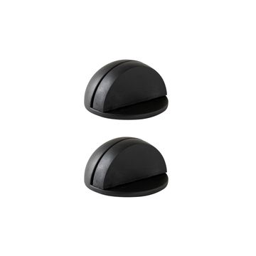 DOOR STOPPER BLACK 4.7X2.5CM 2 PCS