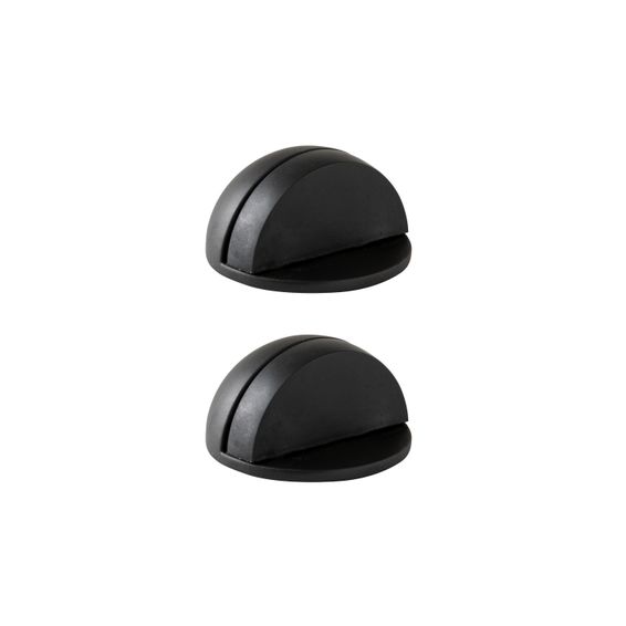 DOOR STOPPER BLACK 4.7X2.5CM 2 PCS