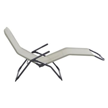 Kroma Sunbed Steel Textilene 2 Way Green 