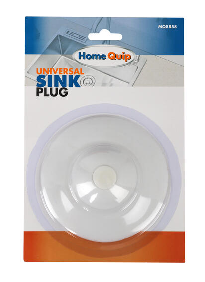 UNIVERSAL SINK PLUG WHITE