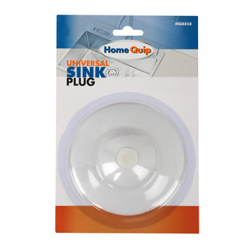 UNIVERSAL SINK PLUG WHITE