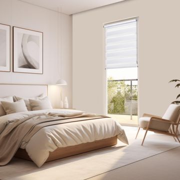 Inspire roller blind nite&day varuna white 120/116x220cm