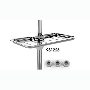 Soap dish plato chrome with rail adaptators SENSEA