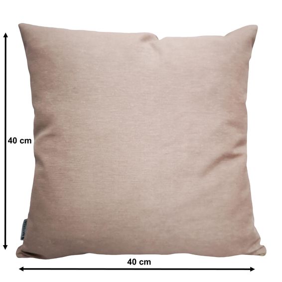 Naterial Soft Pillow 40x40x8cm Taupe Moon