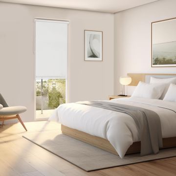 Roller blind filtering shiva white 85/81x220cm inspire