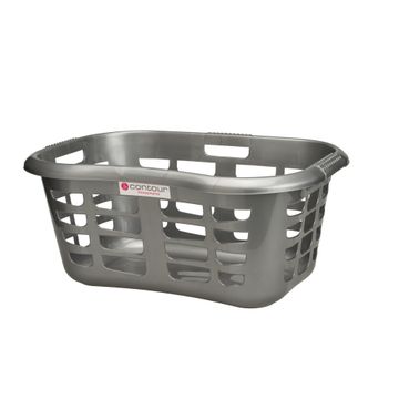 Linen Bin Laundry Basket Silver