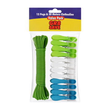 GR8 SAVE COMBO PACK WASHLINE WITH 12 PEG