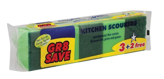 GR8 SAVE ANTI BAC SPONGES 3 PACK 2 FREE