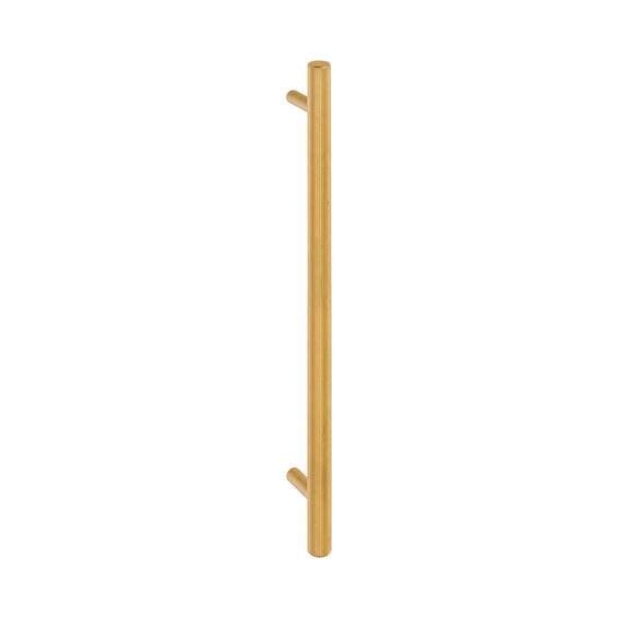 Satin brass cupboard handle with linear line finish PULL HANDLE 12x280mm 224mm CTC  