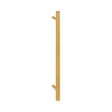 Satin brass cupboard handle with linear line finish PULL HANDLE 12x280mm 224mm CTC  