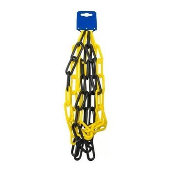 PLASTIC CHAIN YELL/BLACK 6MMX2.5M