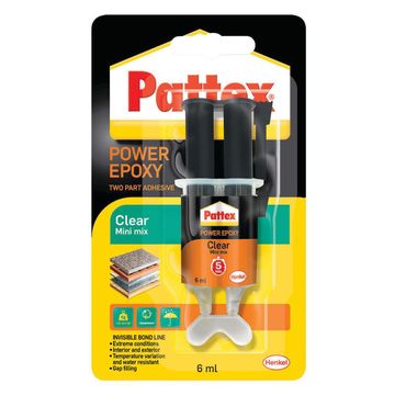 Power epoxy clear mini syringe 6ml pattex