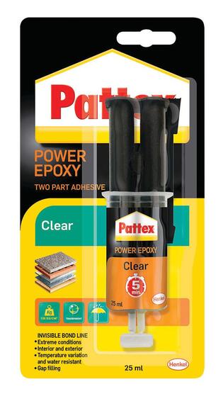 Power epoxy clear syringe 25ml pattex