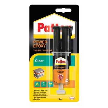 Power epoxy clear syringe 25ml pattex
