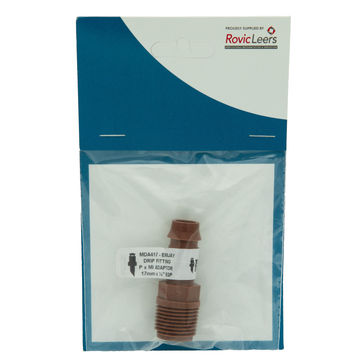 BROWN DRIP MALE ADAPTOR 17MMX 1/2MDA 417
