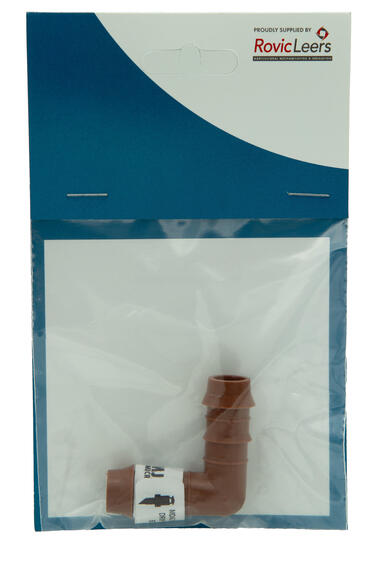 BROWN DRIP ELBOW 17MM MDA 217