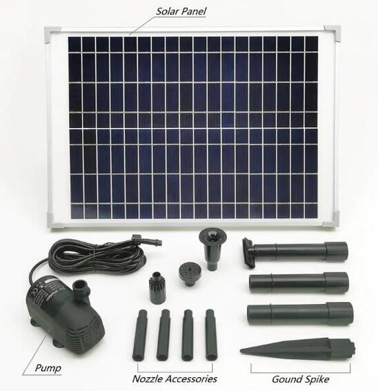 SOLAR PUMP KIT 1400L/H & PANEL & NOZZLE